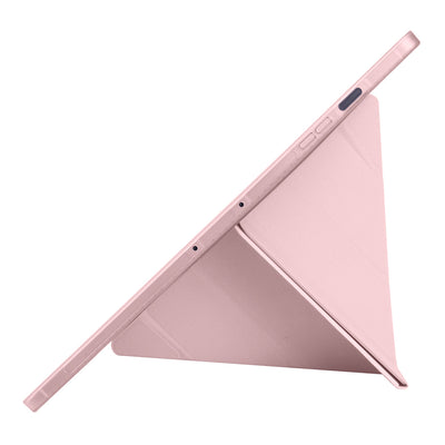 Galaxy Tab S10 FE Plus Kılıf Zore Tri Folding Kalem Bölmeli Standlı Kılıf Siyah