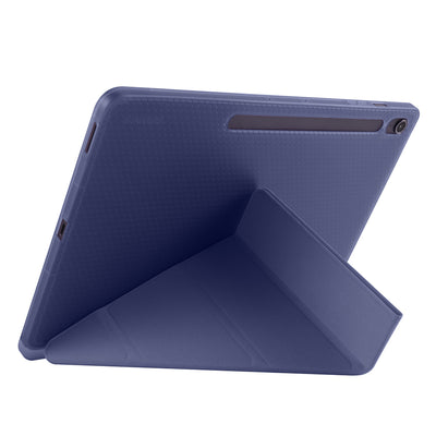 Galaxy Tab S10 FE Plus Kılıf Zore Tri Folding Kalem Bölmeli Standlı Kılıf Lila