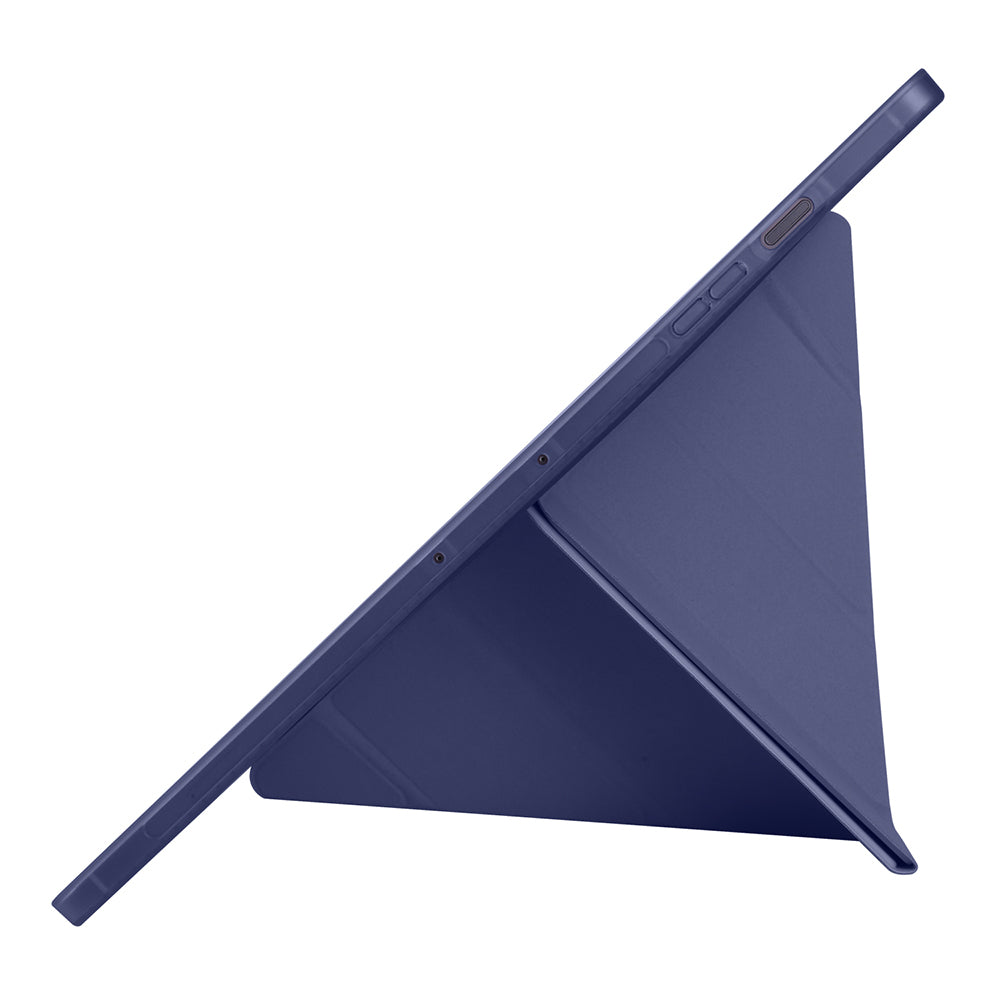 Galaxy Tab S10 FE Plus Kılıf Zore Tri Folding Kalem Bölmeli Standlı Kılıf Lila