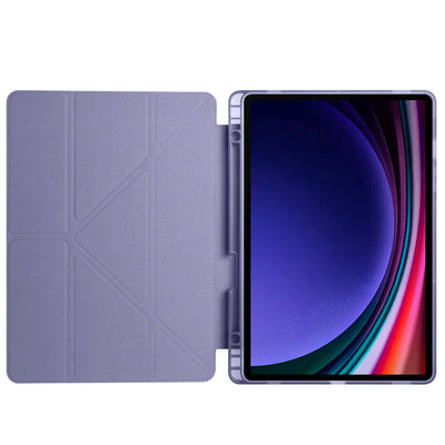 Galaxy Tab S10 Lite Kılıf Zore Tri Folding Kalem Bölmeli Standlı Kılıf Yeşil