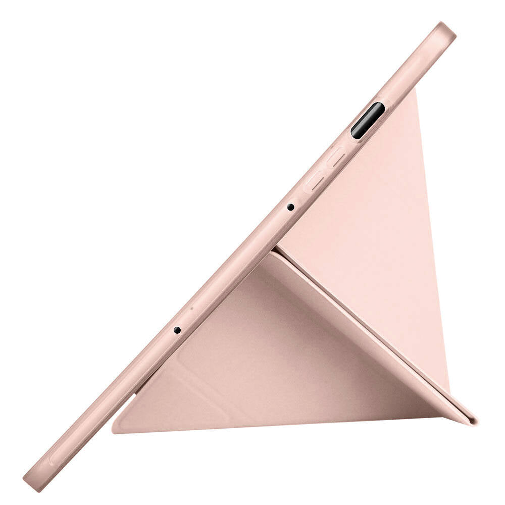 Galaxy Tab S10 Lite Kılıf Zore Tri Folding Kalem Bölmeli Standlı Kılıf Gri