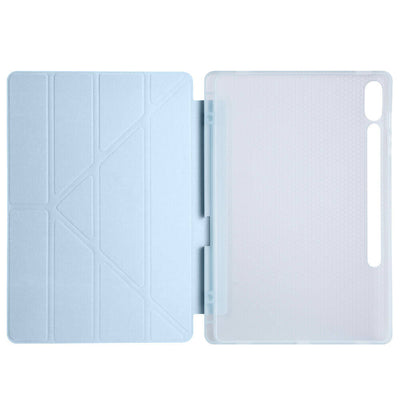 Galaxy Tab S10 Plus Kılıf Zore Tri Folding Kalem Bölmeli Standlı Kılıf Kırmızı