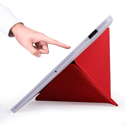 Galaxy Tab S7 Plus T970 Kılıf Zore Tri Folding Kalem Bölmeli Standlı Kılıf Açık Yeşil