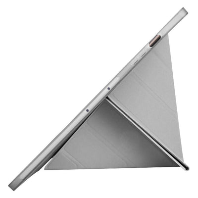 Galaxy Tab S9 FE Plus Kılıf Zore Tri Folding Kalem Bölmeli Standlı Kılıf Rose Gold