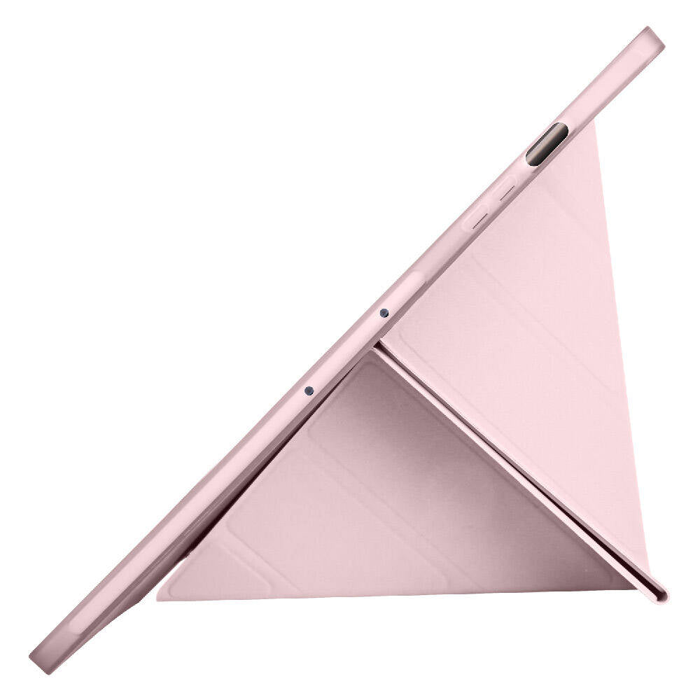 Galaxy Tab S9 Plus Kılıf Zore Tri Folding Kalem Bölmeli Standlı Kılıf Mor