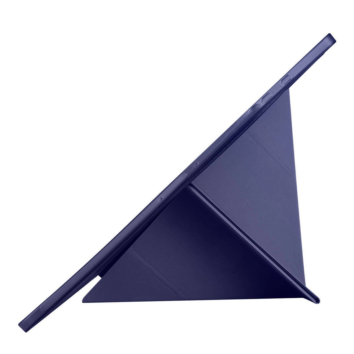 Galaxy Tab S9 Ultra Kılıf Zore Tri Folding Kalem Bölmeli Standlı Kılıf Siyah