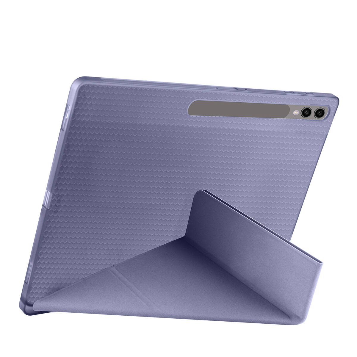 Galaxy Tab S9 Ultra Kılıf Zore Tri Folding Kalem Bölmeli Standlı Kılıf Mavi
