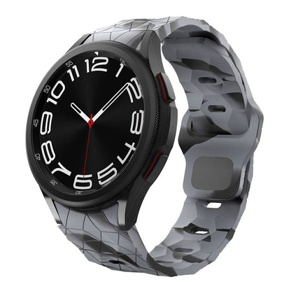 Galaxy Watch 5 44mm Zore KRD-116 20mm Futbol Desenli Spor Tasarımlı Silikon Kordon