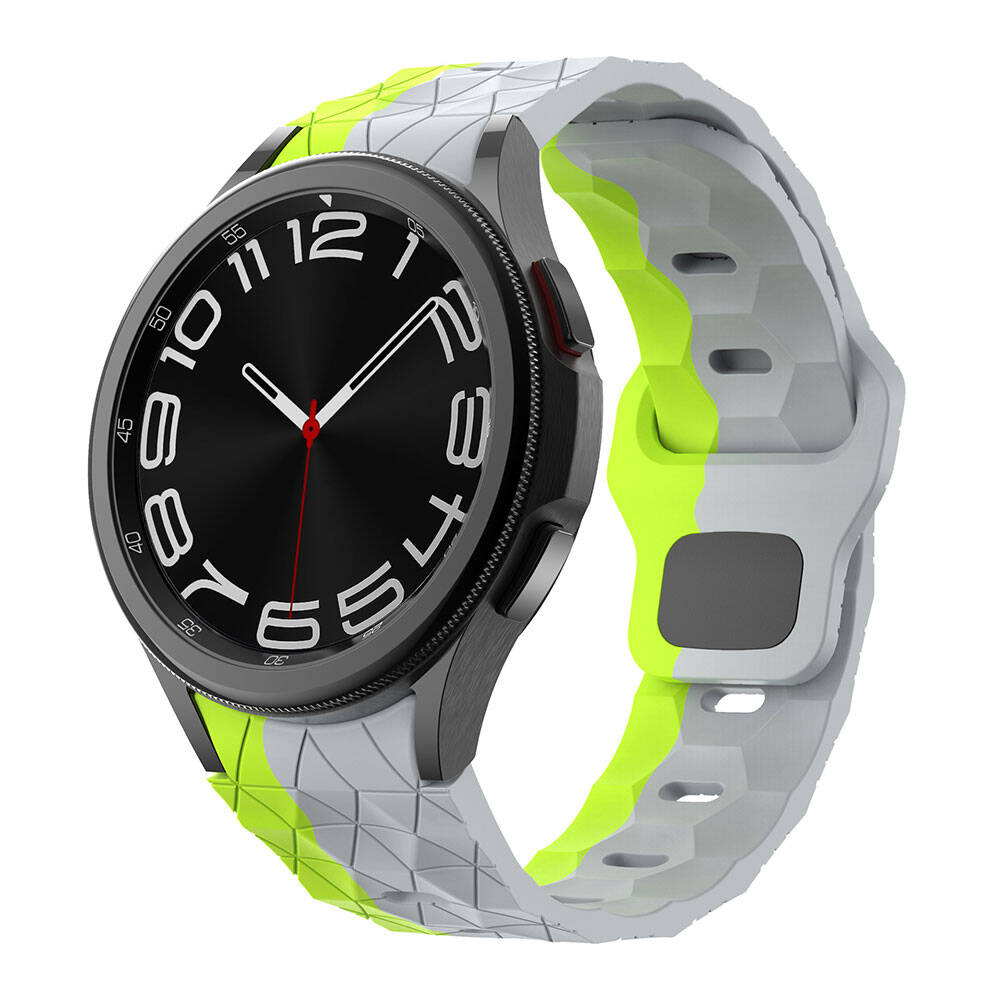 Galaxy Watch 5 44mm Zore KRD-116 20mm Futbol Desenli Spor Tasarımlı Silikon Kordon