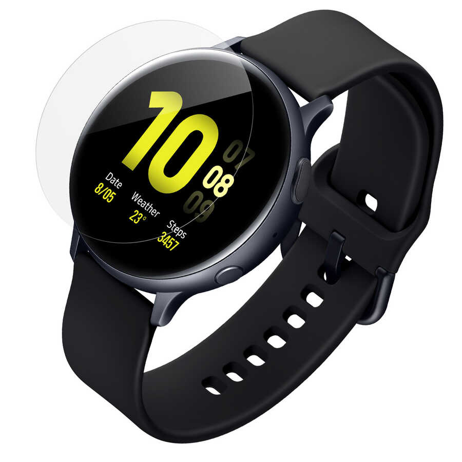 Galaxy Watch Active 2 40mm Araree Pure Diamond Pet Ekran Koruyucu Renksiz