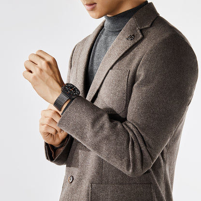 Galaxy Watch Ultra 47mm Karbon Fiber Pitaka Modern Serisi Black-Grey Twill Kordon