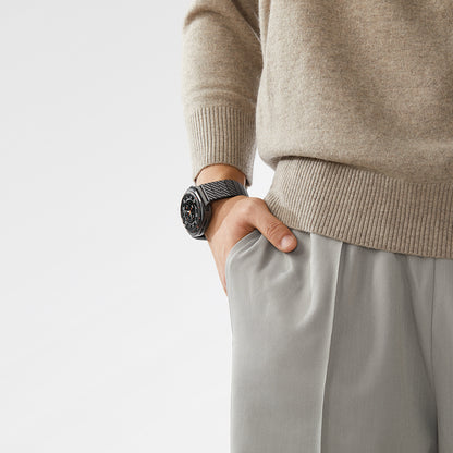 Galaxy Watch Ultra 47mm Karbon Fiber Pitaka Modern Serisi Black-Grey Twill Kordon