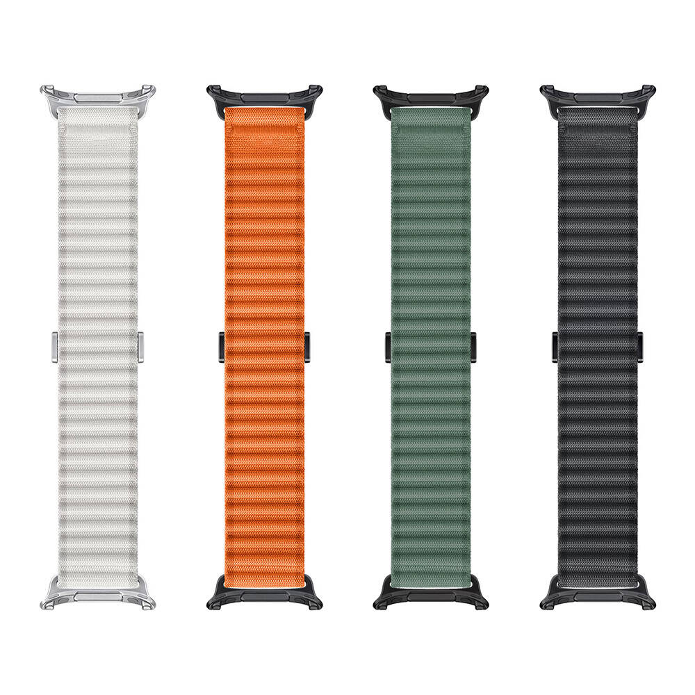Galaxy Watch Ultra 47mm Zore KRD-120 Naylon Kumaş Hasır Örgülü Kordon
