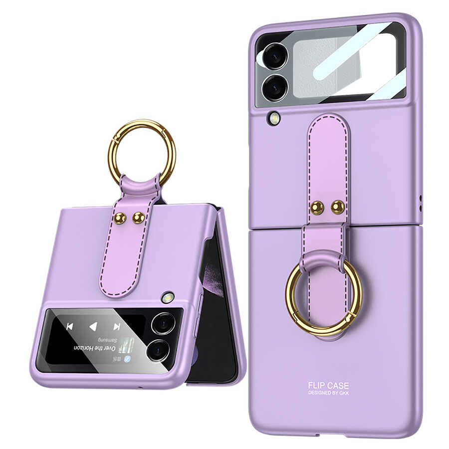 Galaxy Z Flip 3 Kılıf Zore Flip Ring Kıpta Kılıf
