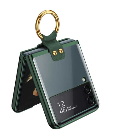 Galaxy Z Flip 3 Kılıf Zore Yüzüklü Kıpta Kılıf