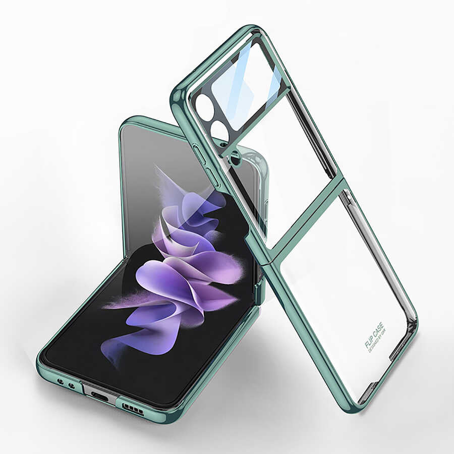 Galaxy Z Flip 4 Kılıf Zore Kıpta Lensli Kılıf