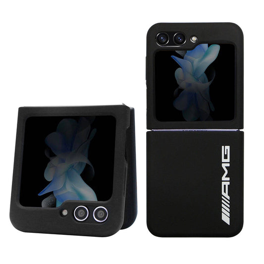 Galaxy Z Flip 5 Kılıf AMG M-safe Şarj Özellikli Büyük Logo Dizayn Orjinal Lisanslı Kılıf