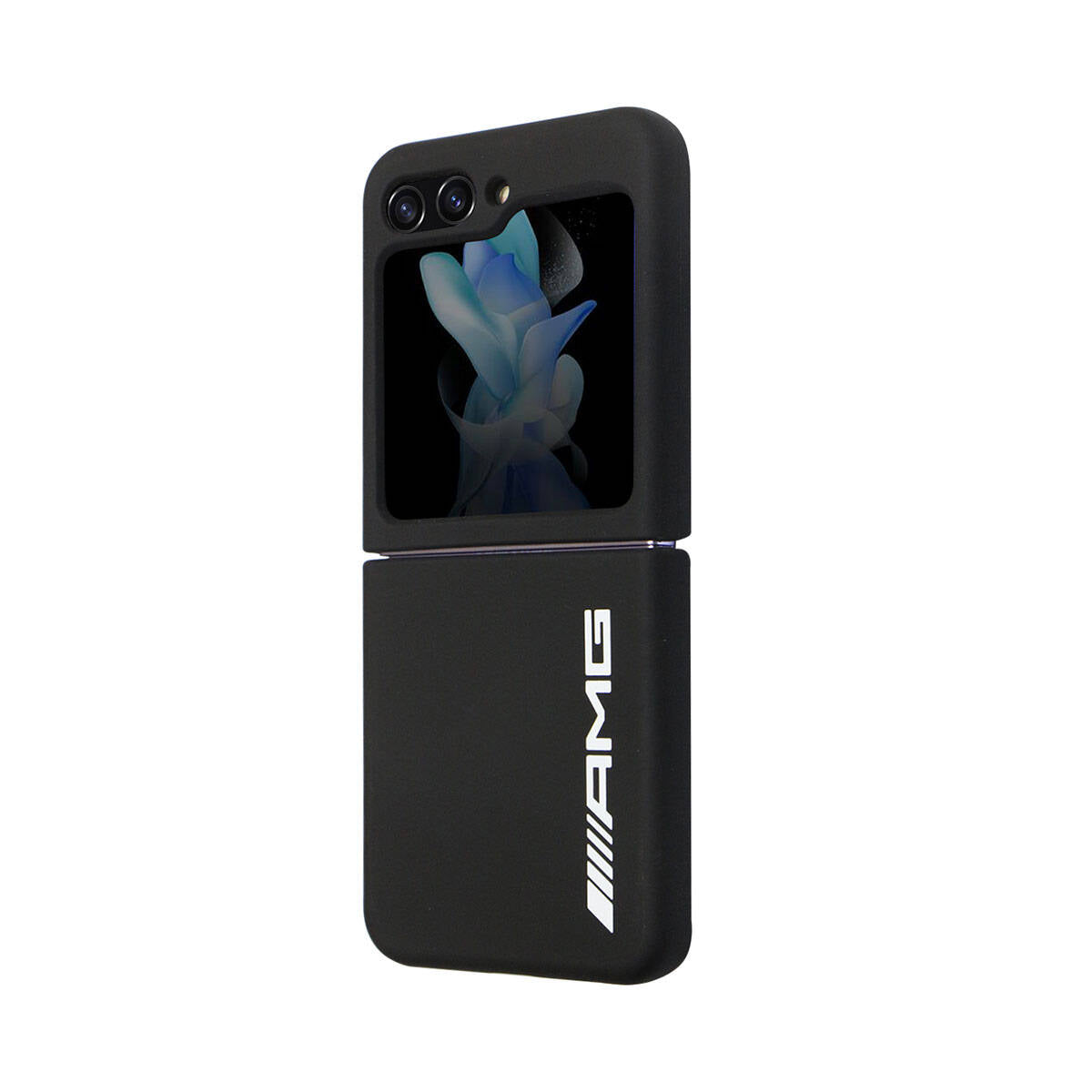 Galaxy Z Flip 5 Kılıf AMG M-safe Şarj Özellikli Büyük Logo Dizayn Orjinal Lisanslı Kılıf