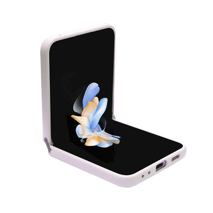 Galaxy Z Flip 5 Kılıf Guess Orjinal Lisanslı PU Deri Taşlı Üçgen Logo 4G Desenli Strass Kılıf