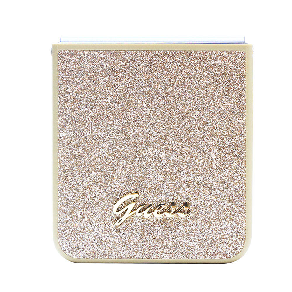 Galaxy Z Flip 5 Kılıf Guess Orjinal Lisanslı Yazı Logolu Glitter Script Kılıf