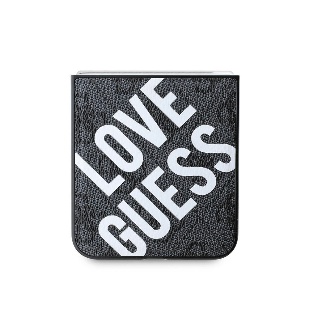 Galaxy Z Flip 6 Kılıf Guess Orjinal Lisanslı M-safe Şarj Özellikli Love Guess Printing Kılıf