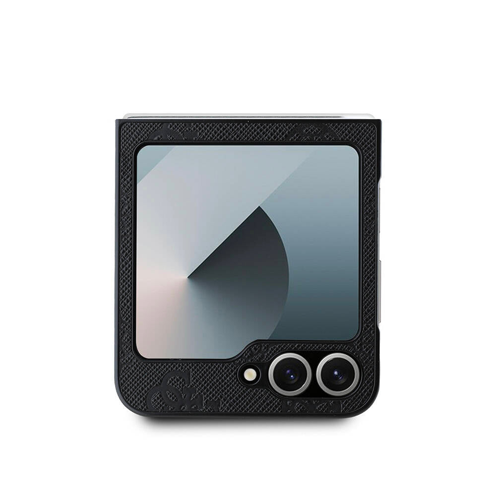 Galaxy Z Flip 6 Kılıf Guess Orjinal Lisanslı M-safe Şarj Özellikli Saffiano Metal Logo Kılıf