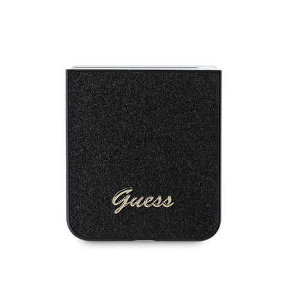 Galaxy Z Flip 6 Kılıf Guess Orjinal Lisanslı Yazı Logolu Glitter Script Kılıf