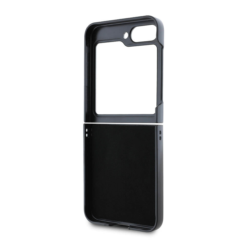 Galaxy Z Flip 6 Kılıf Guess Orjinal Lisanslı Yazı Logolu Glitter Script Kapak Siyah