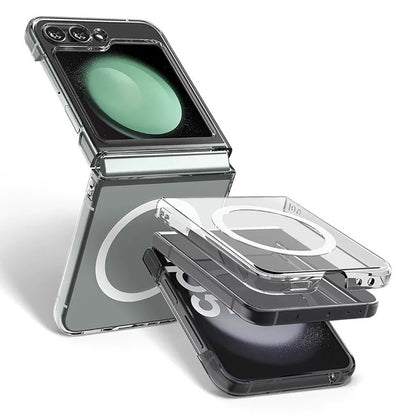 Galaxy Z Flip 6 Kılıf Kamera Korumalı M-safe Sert PC Zore Porto Kılıf