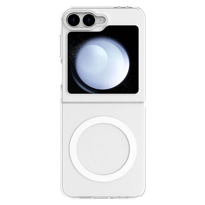 Galaxy Z Flip 6 Kılıf M-safe Şarj Özellikli Şeffaf Youngkit Crystal Shield Serisi Kılıf