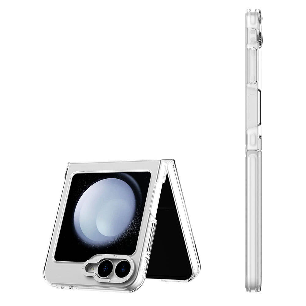 Galaxy Z Flip 6 Kılıf M-safe Şarj Özellikli Şeffaf Youngkit Crystal Shield Serisi Kılıf