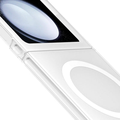 Galaxy Z Flip 6 Kılıf Magsafe Şarj Özellikli Şeffaf Youngkit Crystal Shield Serisi Kapak Şeffaf