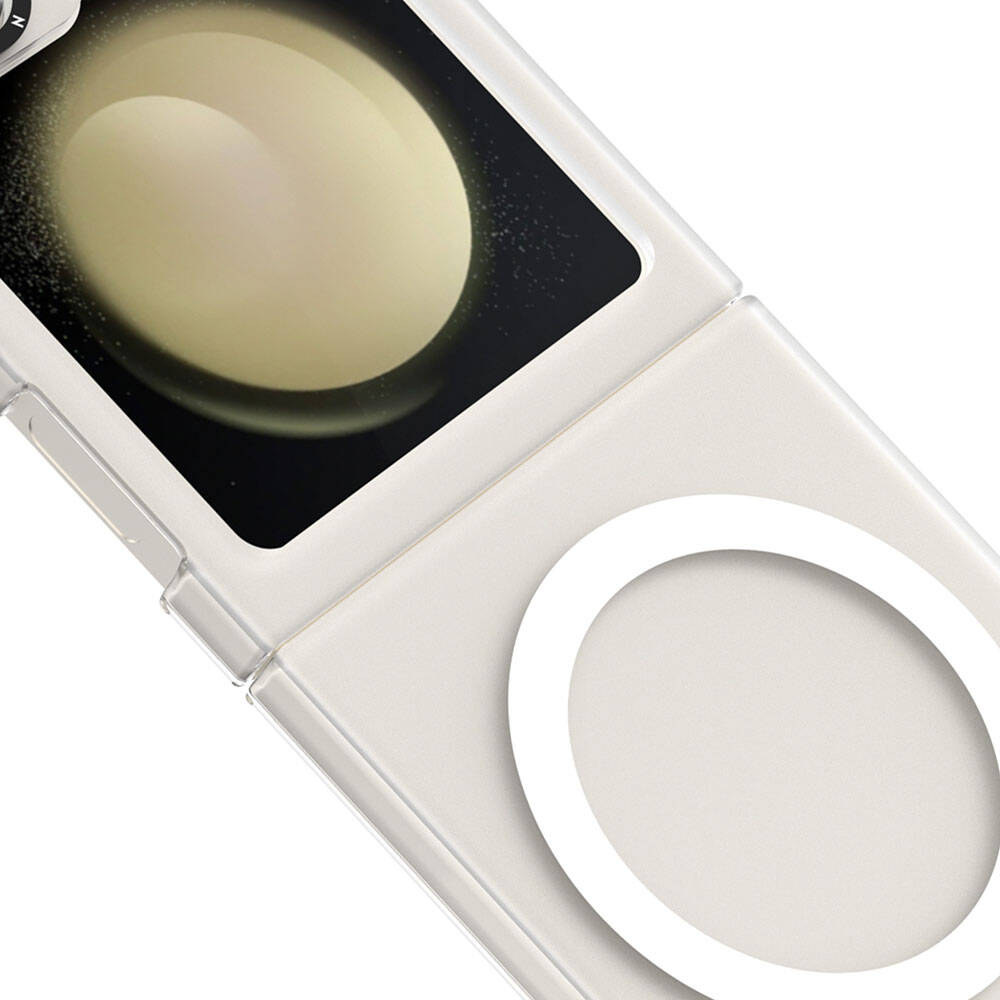 Galaxy Z Flip 6 Kılıf Magsafe Şarj Özellikli Youngkit Hidden Sand Serisi Kapak Siyah