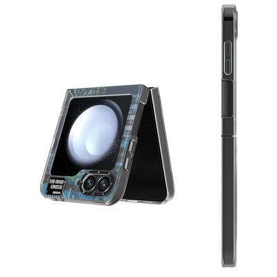 Galaxy Z Flip 6 Kılıf Magsafe Şarj Özellikli Youngkit Technology Serisi Kapak Siyah
