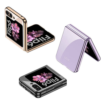 Galaxy Z Flip 6 Kılıf Zore Full Camlı Kıpta Kılıf