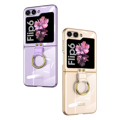 Galaxy Z Flip 6 Kılıf Zore Yüzüklü Kıpta Kılıf