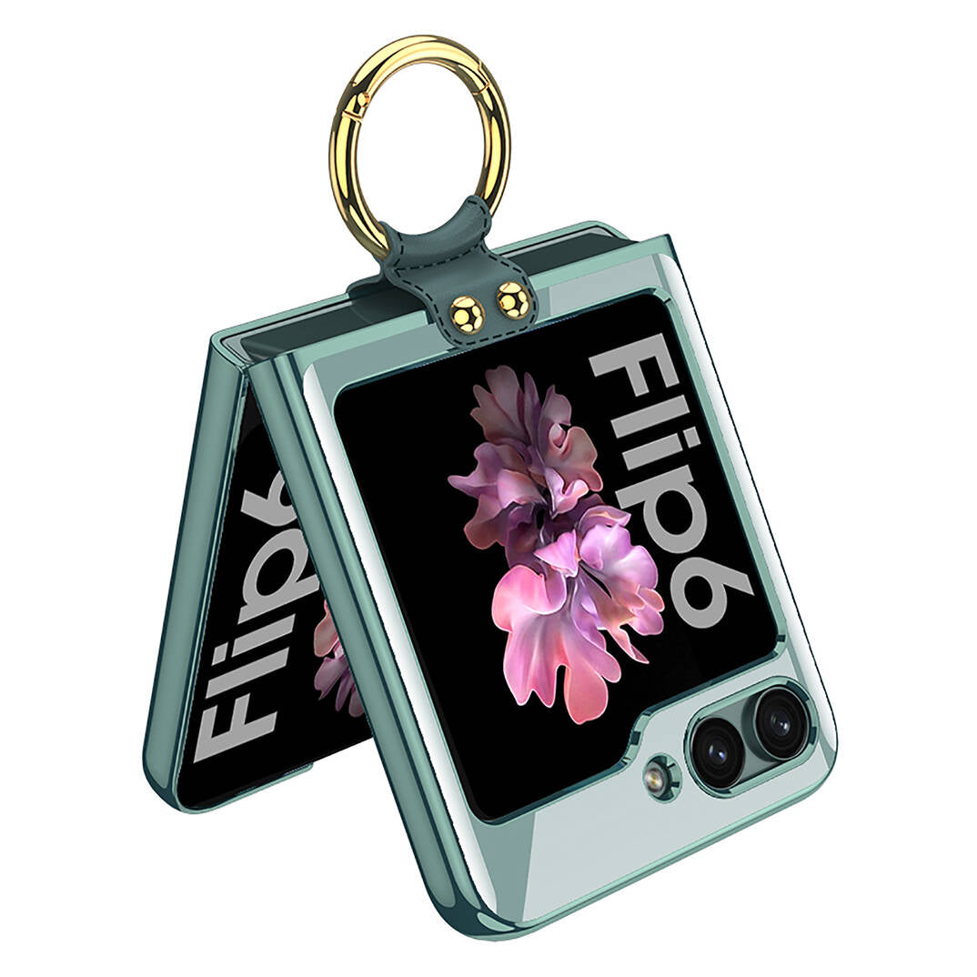 Galaxy Z Flip 6 Kılıf Zore Yüzüklü Kıpta Kılıf