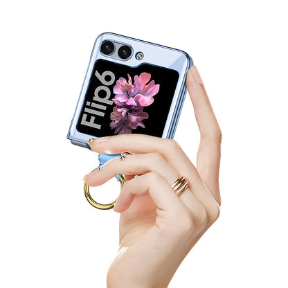 Galaxy Z Flip 6 Kılıf Zore Yüzüklü Kıpta Kılıf