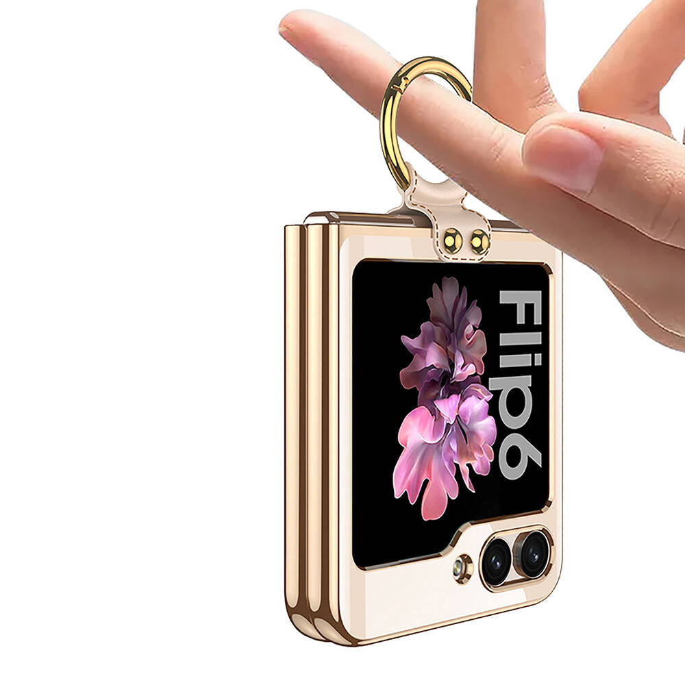 Galaxy Z Flip 6 Kılıf Zore Yüzüklü Kıpta Kılıf