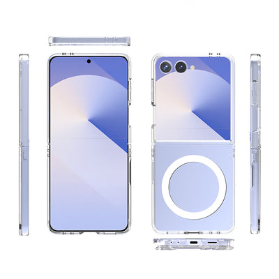 Galaxy Z Flip 7 Kılıf Kamera Korumalı M-safe Sert PC Zore Porto Kapak Şeffaf