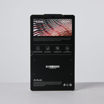 Galaxy Z Flip 7 Kılıf M-safe Şarj Özellikli Aramid Fiber Pitaka Tactile Woven Sunset-Moonrise Serisi Kılıf