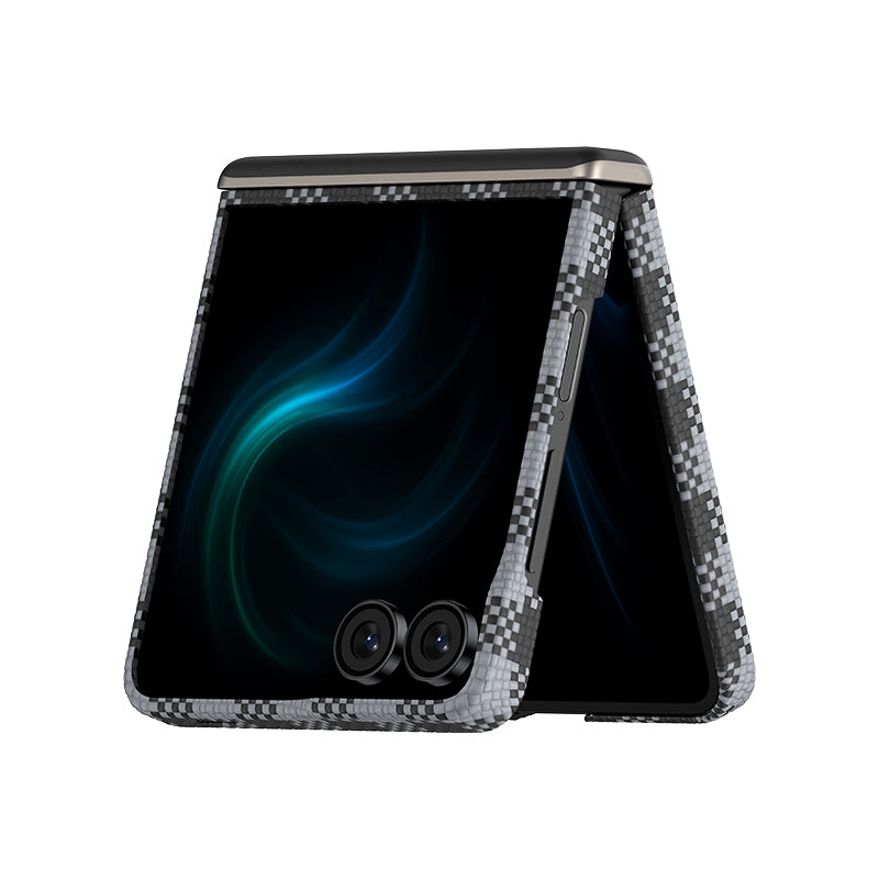 Galaxy Z Flip 7 Kılıf M-safe Şarj Özellikli Ekose Tasarımlı Benks ArmorAir ArmorVichy Kevlar Kılıf