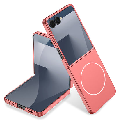 Galaxy Z Flip 7 Kılıf Wireless Şarj Özellikli Zore Kıpta M-safe Kılıf