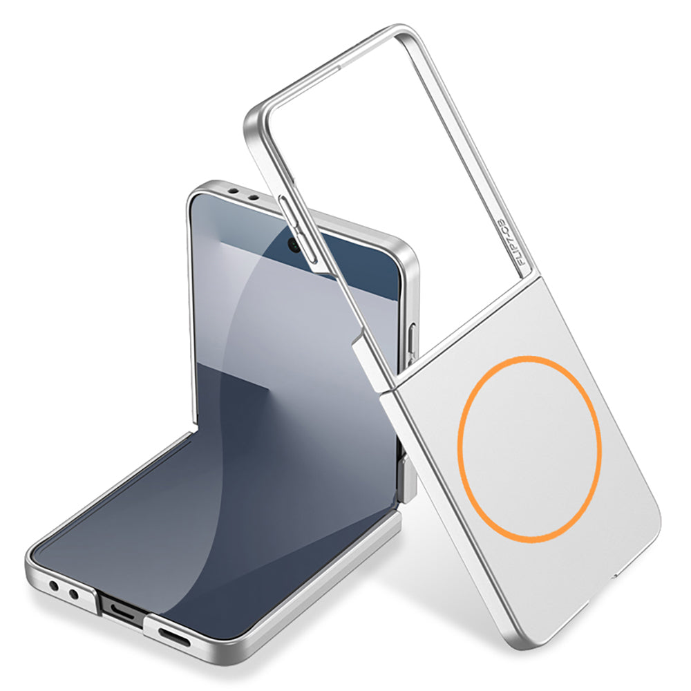 Galaxy Z Flip 7 Kılıf Wireless Şarj Özellikli Zore Kıpta M-safe Kılıf