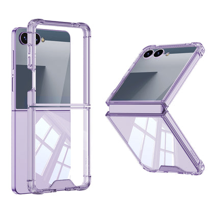 Galaxy Z Flip 7 Kılıf Zore Full Camlı Kıpta Kılıf
