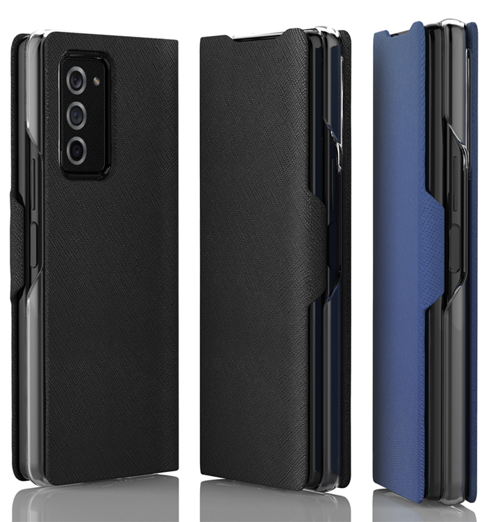 Galaxy Z Fold 2 Kılıf Araree Bonnet Kılıf Mavi