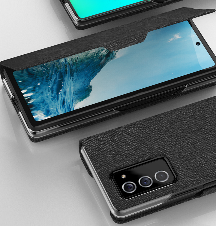 Galaxy Z Fold 2 Kılıf Araree Bonnet Kılıf Mavi