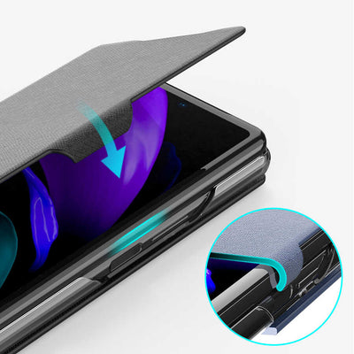 Galaxy Z Fold 2 Kılıf Araree Bonnet Kılıf Mavi