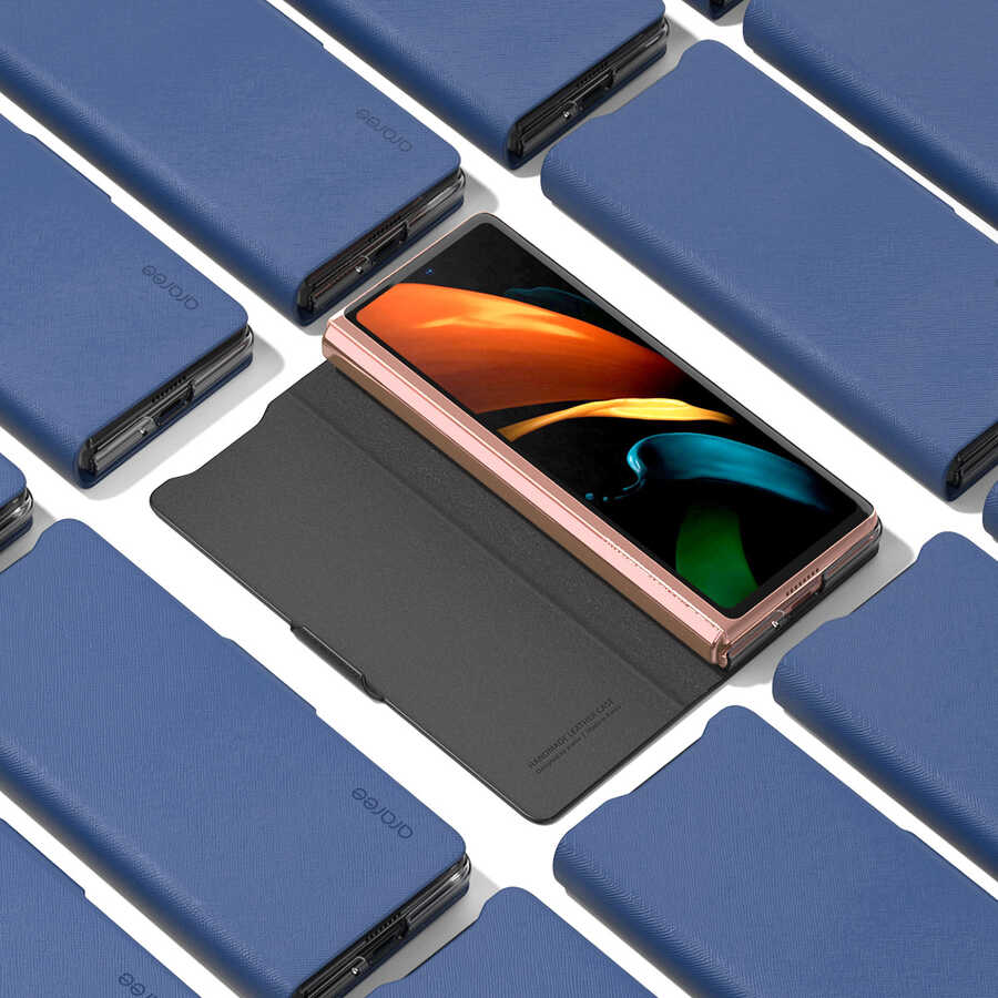 Galaxy Z Fold 2 Kılıf Araree Bonnet Kılıf Mavi