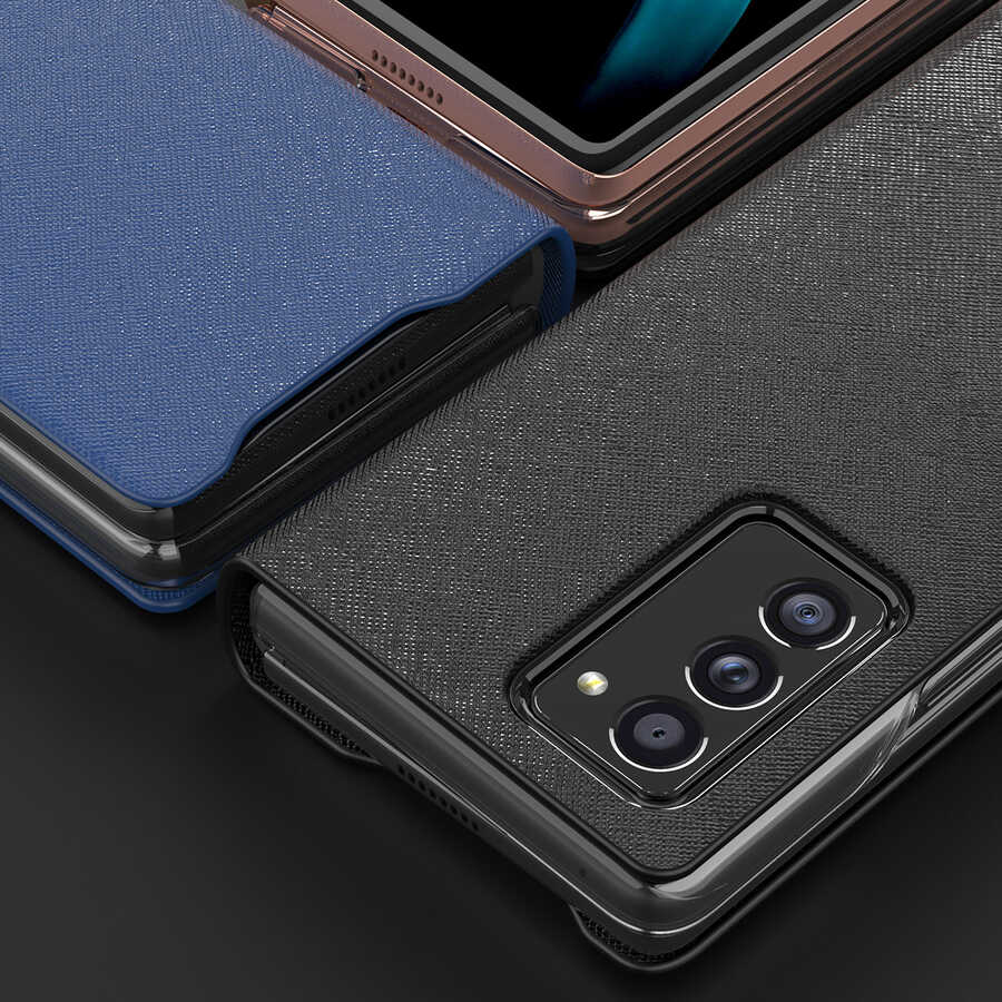 Galaxy Z Fold 2 Kılıf Araree Bonnet Kılıf Mavi
